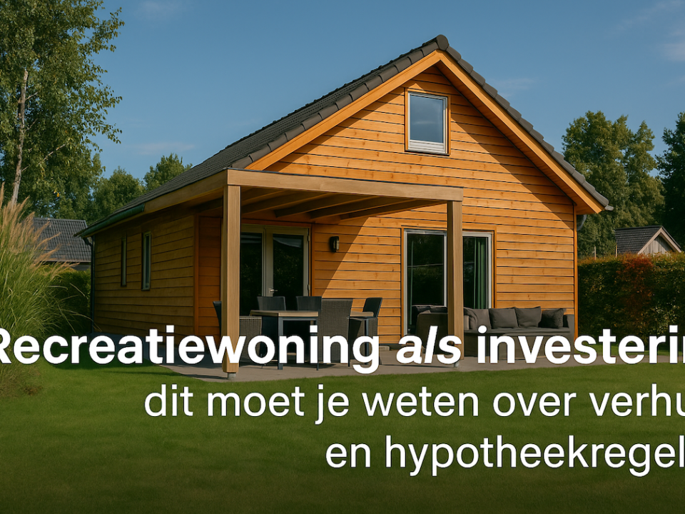 Recreatiewoning als investering